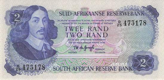 Südafrika p117a 2 Rand 1974